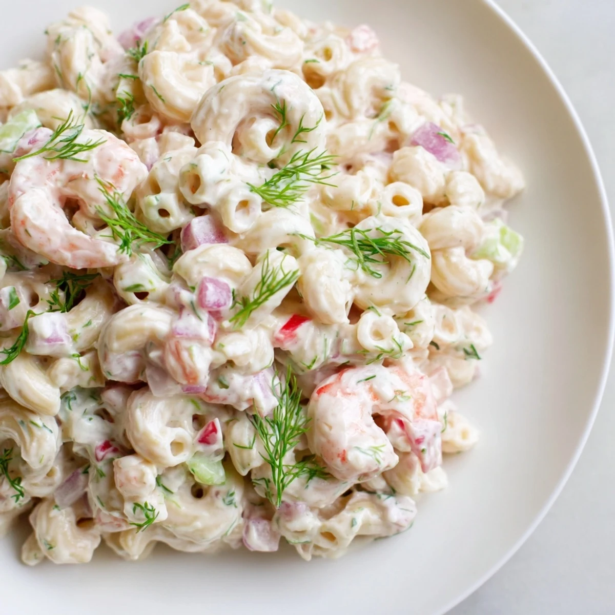 Shrimp Macaroni Creamy Dressing