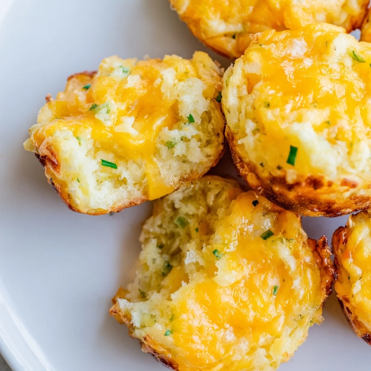 Crispy Mashed Potato Cheese Puffs served warm with a side of tangy sour cream