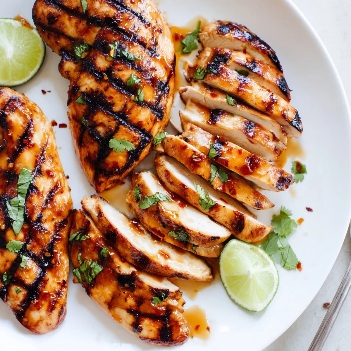 Weeknight ready Grilled Spicy Honey Lime Chicken marinated, grilled, served with rice