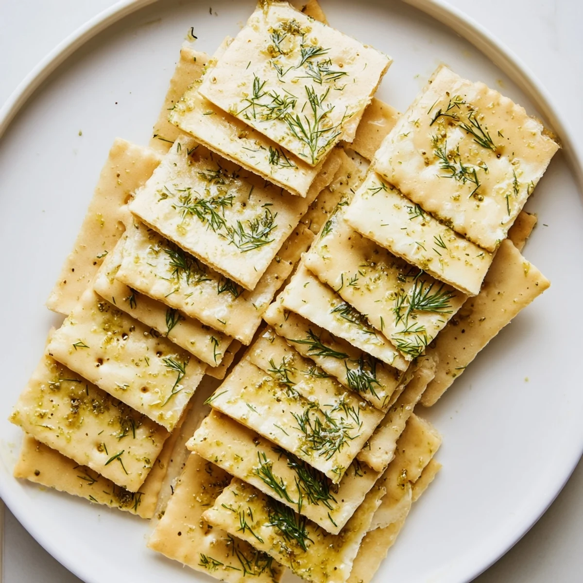 Dill Pickle Saltines Recipe: golden crispy crackers coated in tangy dill seasoning