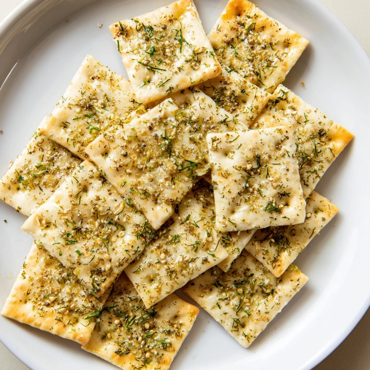 Savory Dill Pickle Saltines Recipe ready after baking, aromatic and crunchy