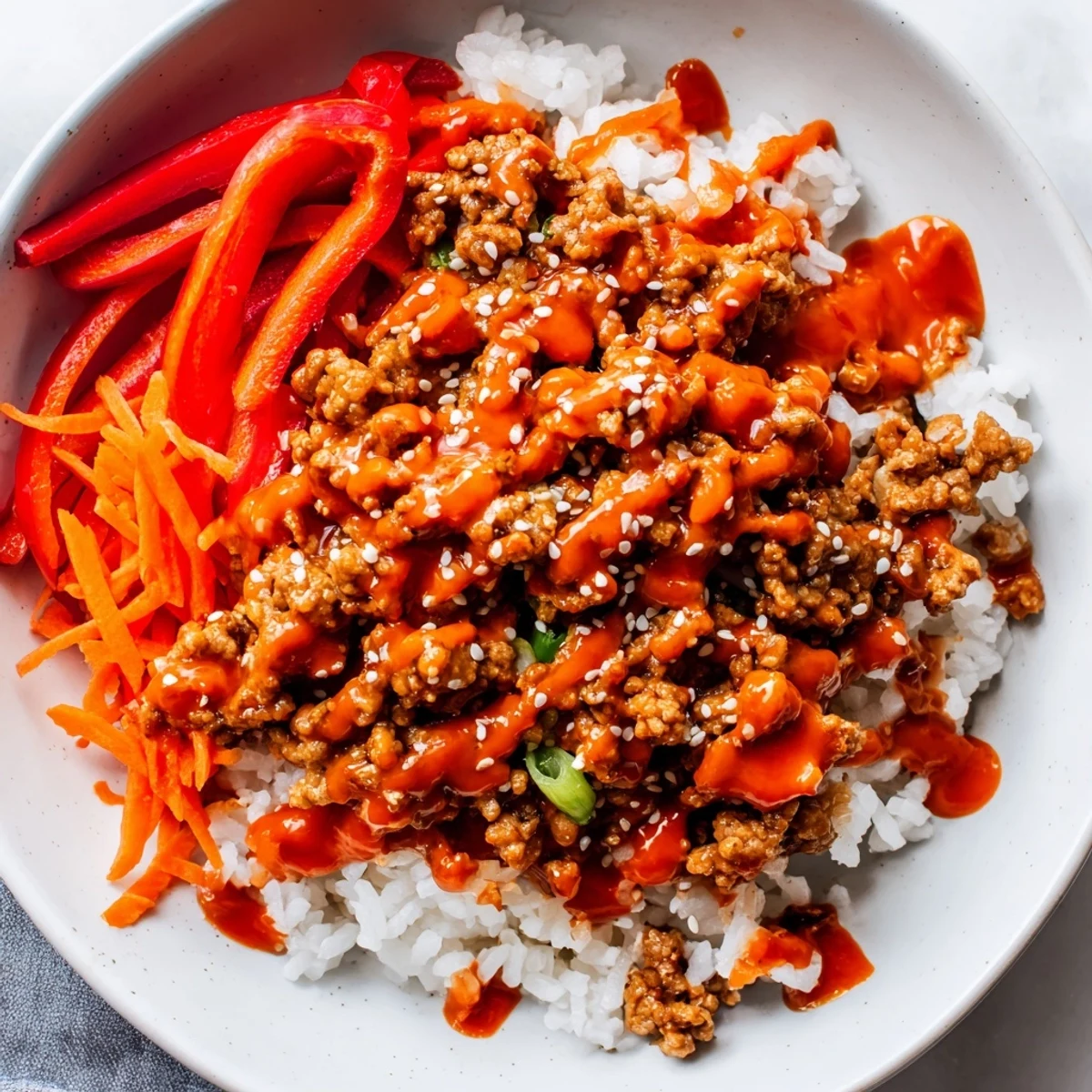 Ground Turkey Bang Bang Bowls