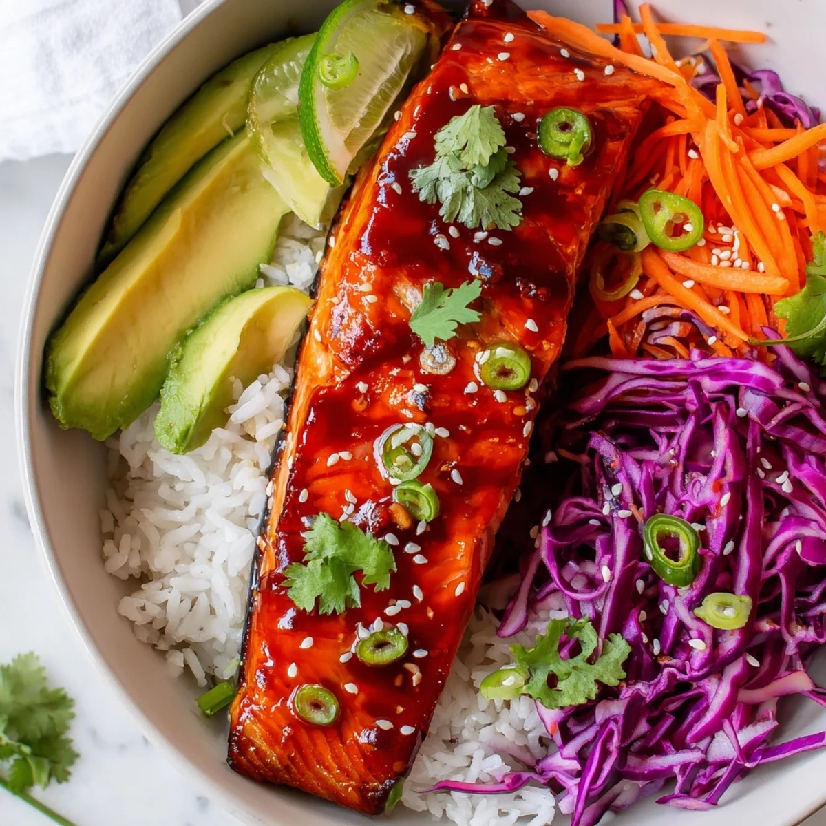 Sriracha Honey Glazed Salmon