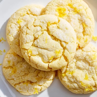Freshly baked soft chewy lemon cookies cooling on a wire rack with bright lemon zest