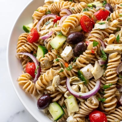 Italian Vegetarian Pasta Salad