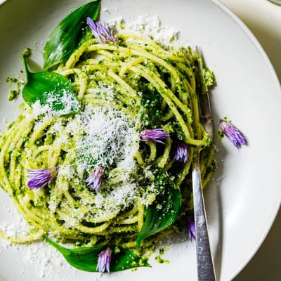 Wild Garlic Pesto Pasta